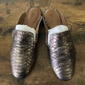 Frye Metallic Snakeskin Loafer